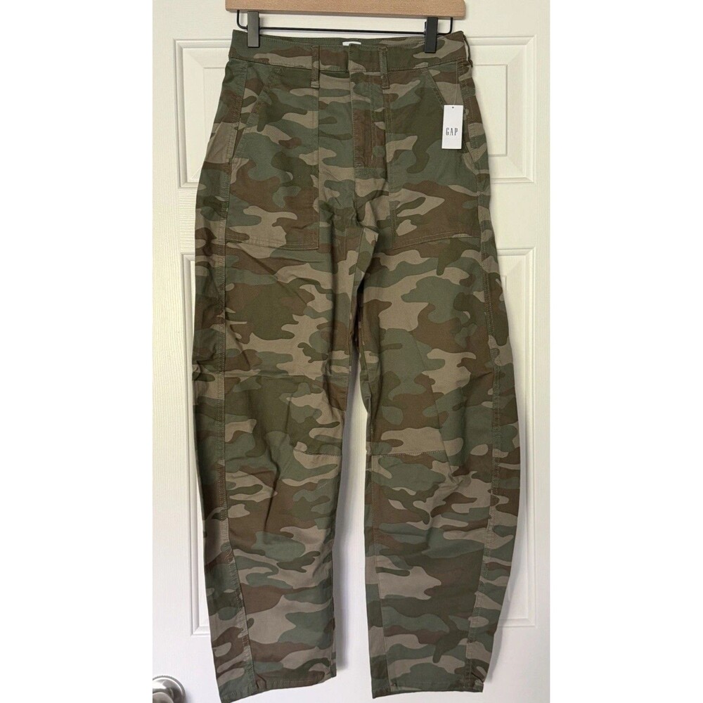 GAP Camo Barrel Pants Women’s Size 0 NWT